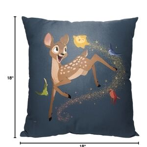 Disney Bambi Holiday Pillow - Blue and Gold